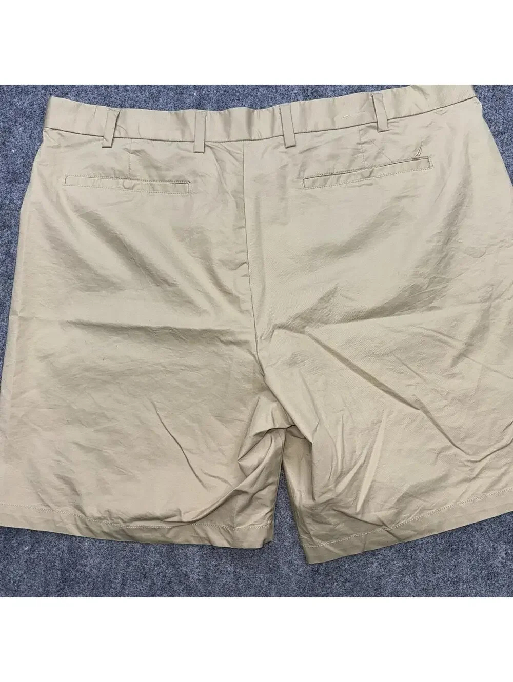 Nautica Navtech Shorts Mens 46 Khaki Performance Stretch Golf Lightweight